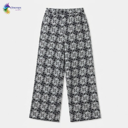 Black Mosaic Canvas pant