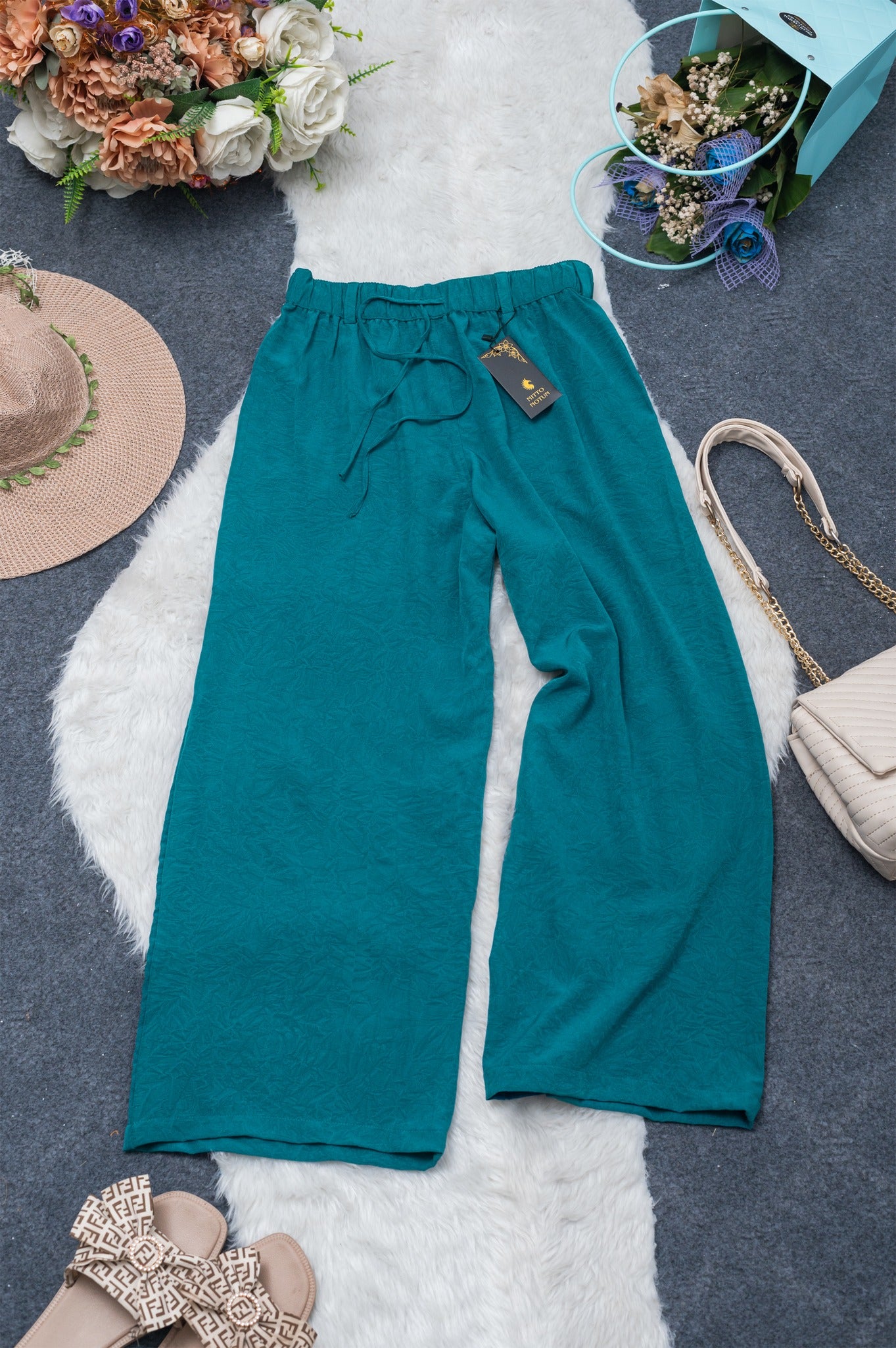 Velora Palazzo - Sea Green - Nitto Notun