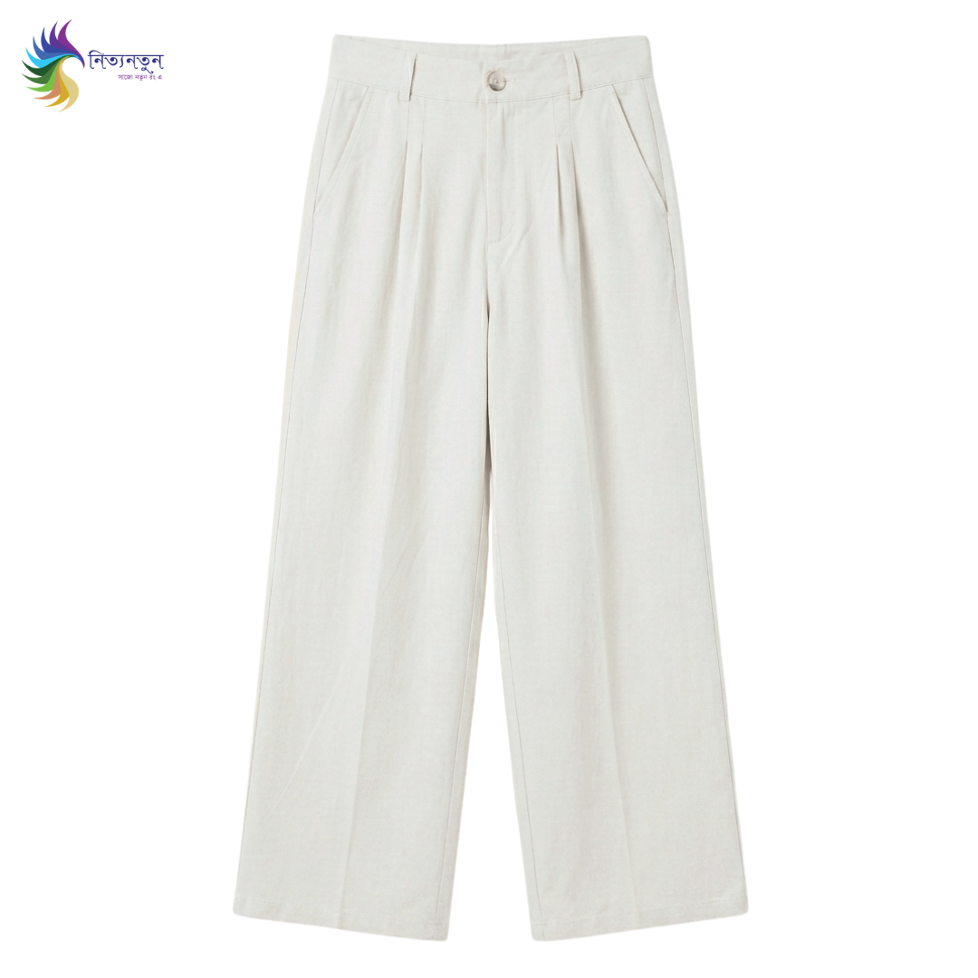 Gabardine Wide Leg